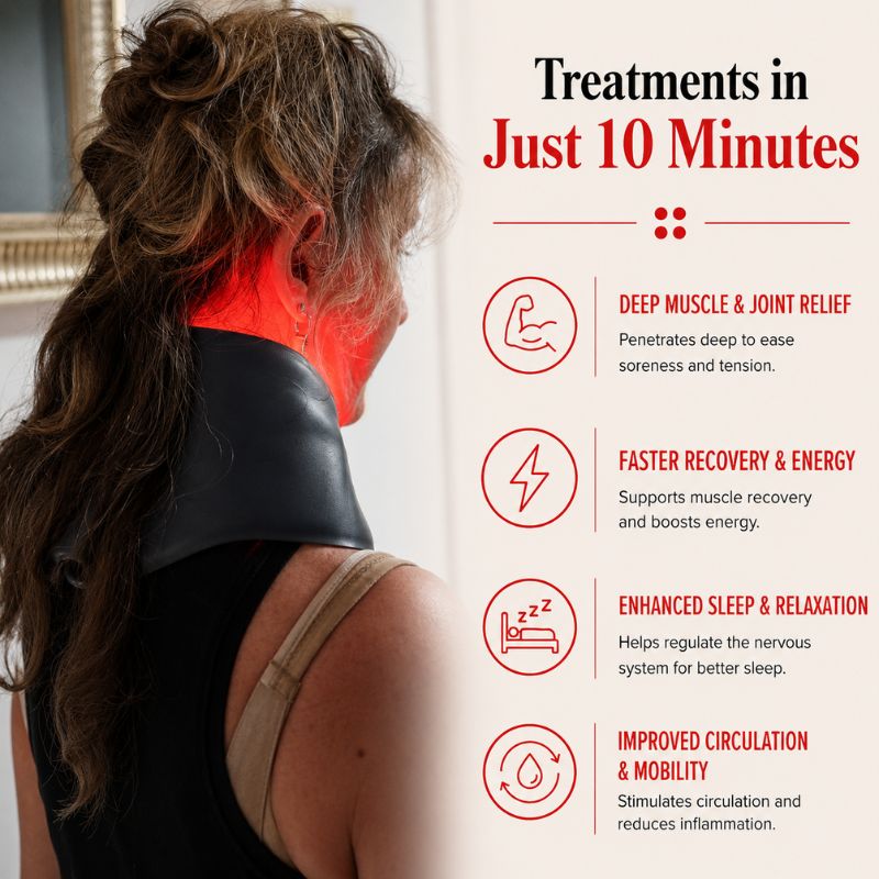 Red Light Therapy for Neck Wearable
