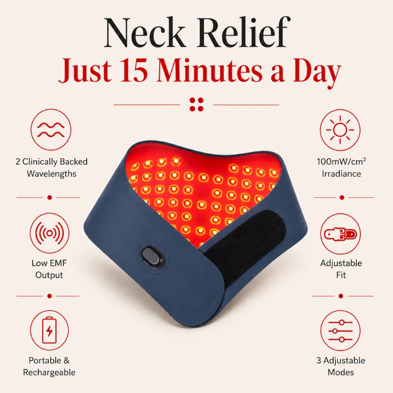 Red Light Therapy for Neck Wearable