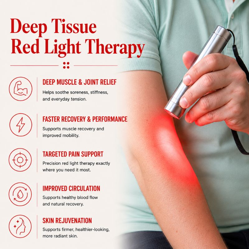 Red Light Therapy Torch With 900nm