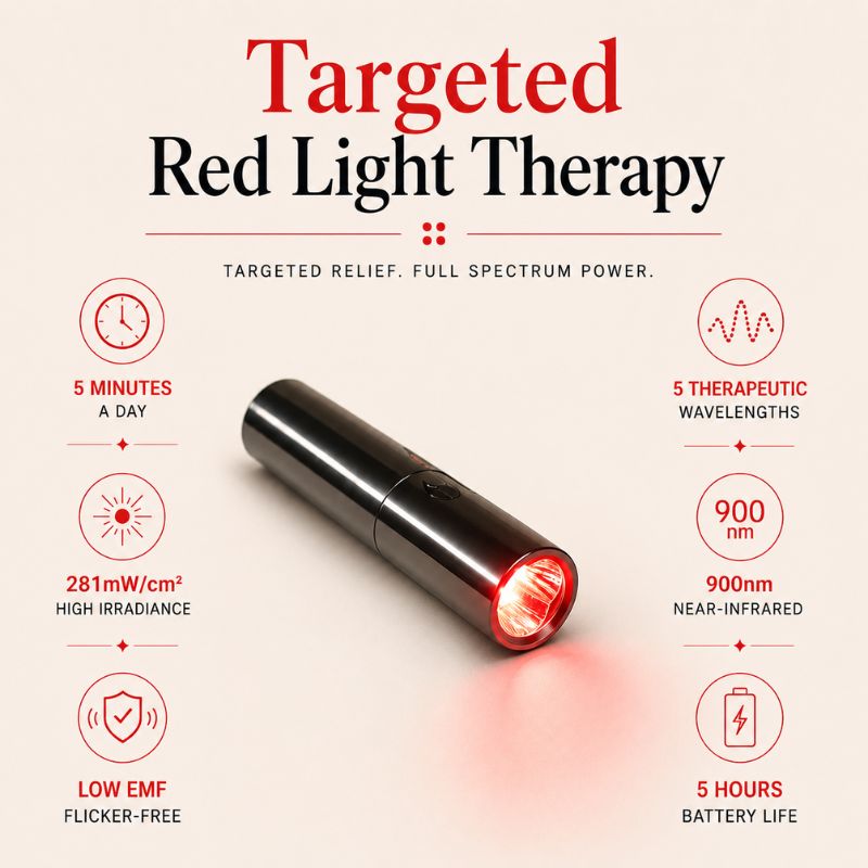 Red Light Therapy Torch With 900nm