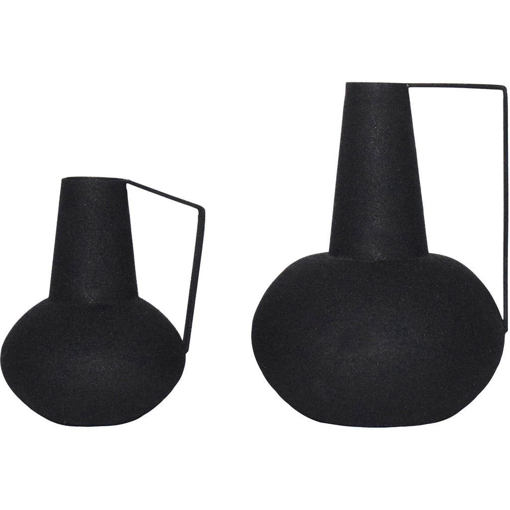 Renwil Monarda Indoor Iron Vase - Matte Black