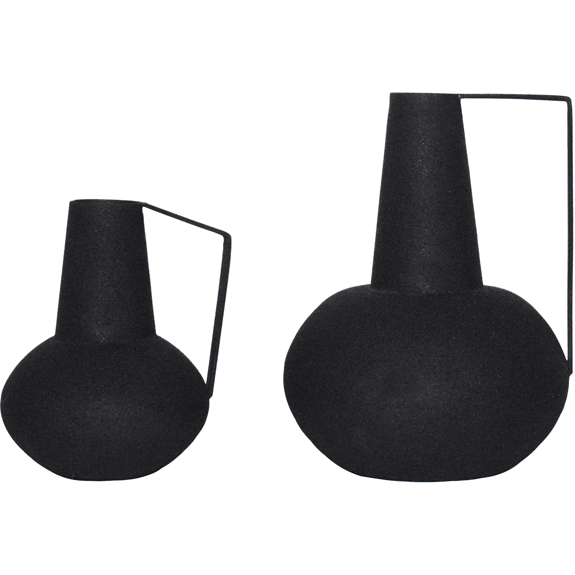 Renwil Monarda Indoor Iron Vase - Matte Black