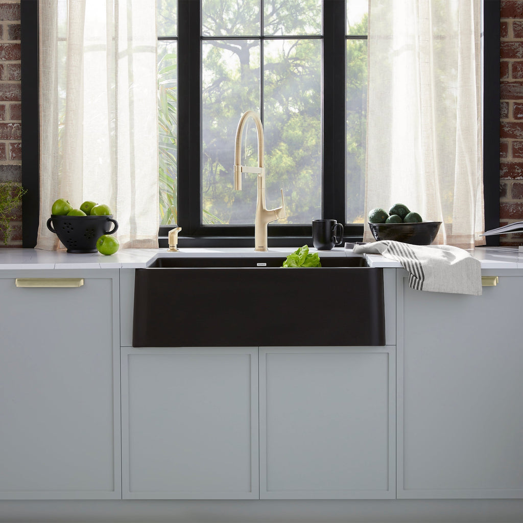 Blanco Ikon Silgranit 33" Single Bowl Apron-Front Farmhouse Sink