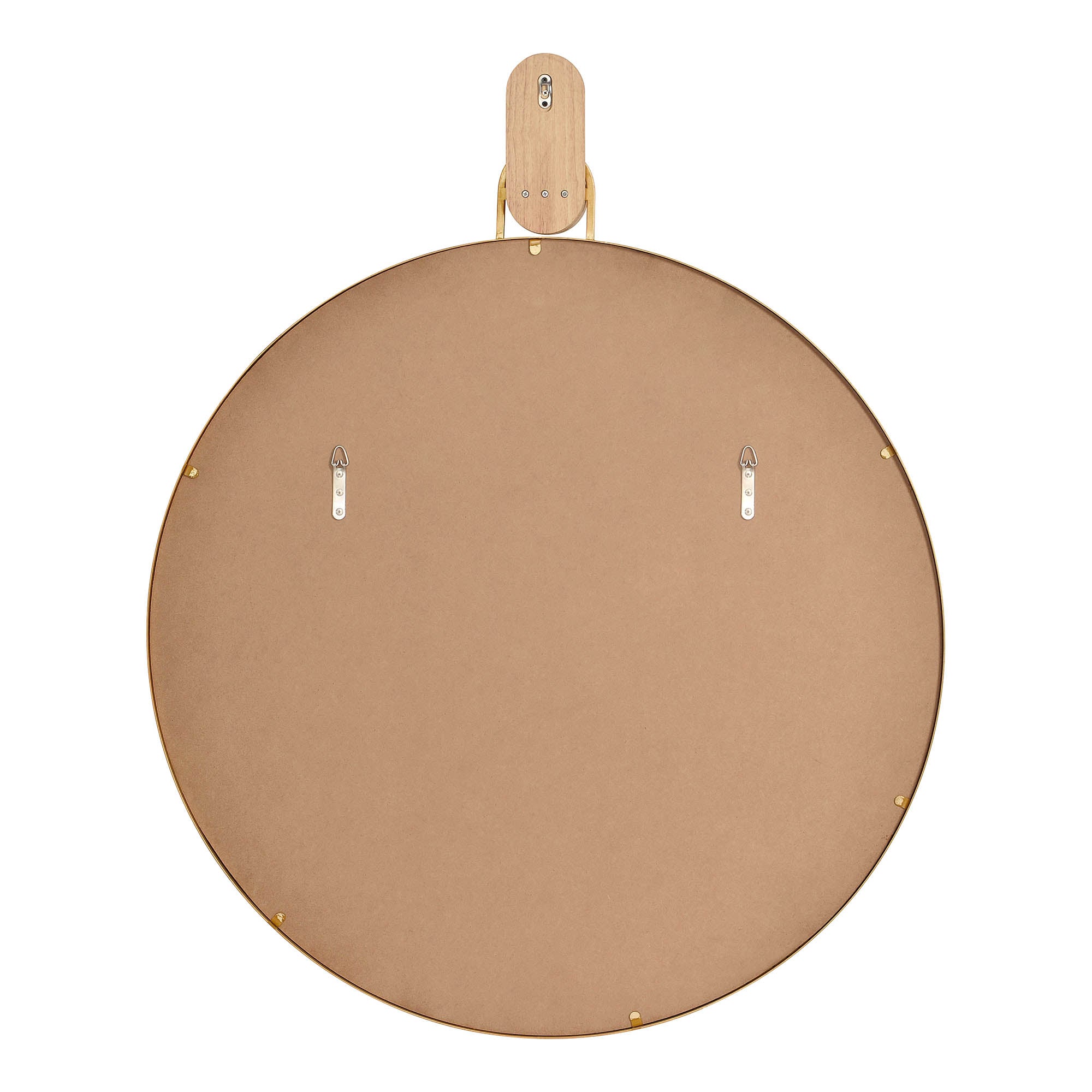 Renwil Kinsley 49" Tall Round Wall Mirror - Yellow