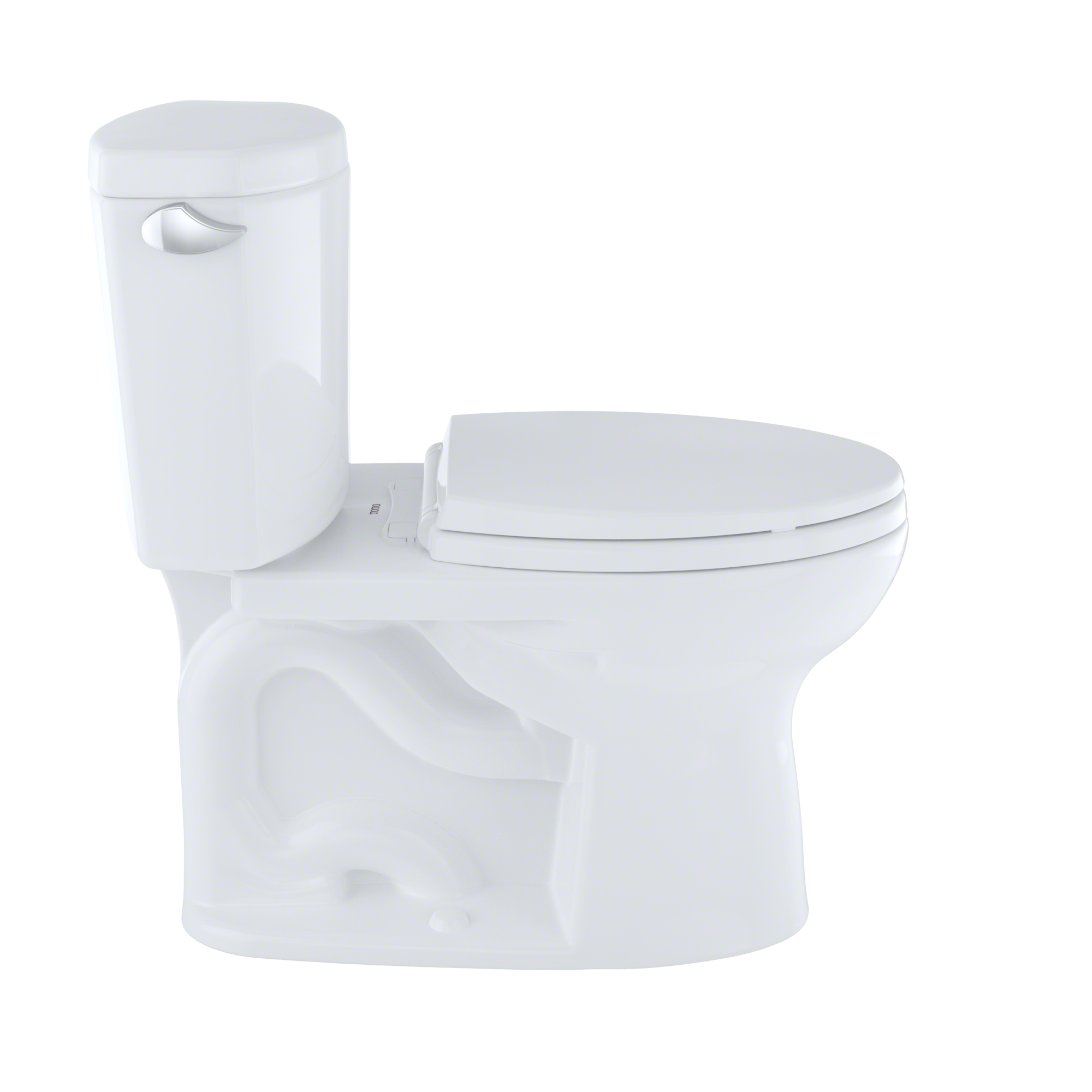 TOTO Drake II Two Piece Elongated 1.28 GPF Universal Height Toilet with Cefiontect