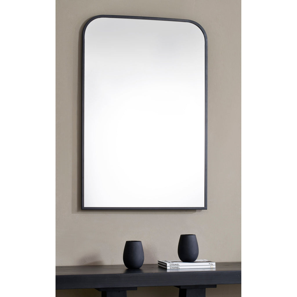 Renwil Jackline 36" Tall Rectangle Wall Mirror - Black