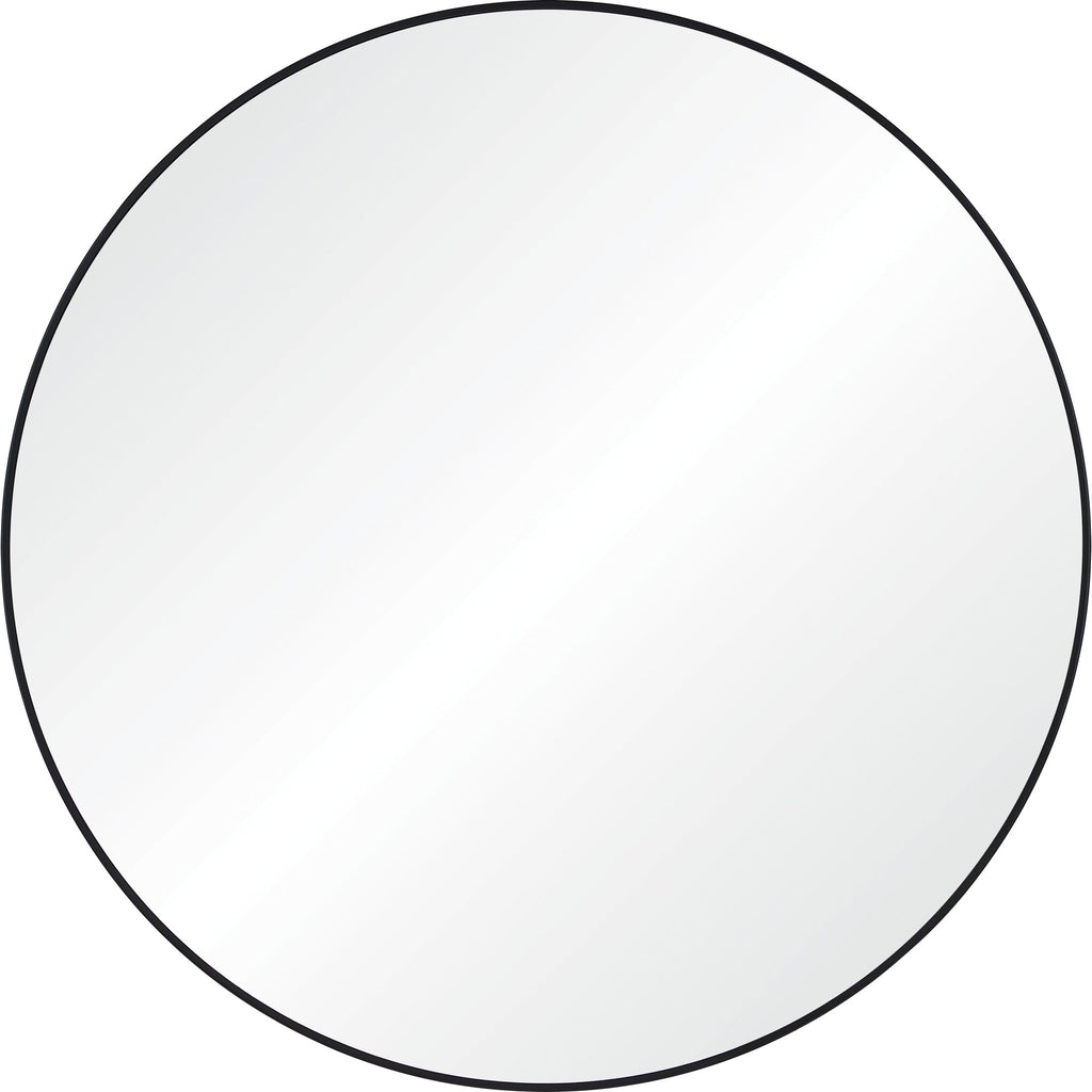 Renwil Cori 40" Tall Round Wall Mirror - Black