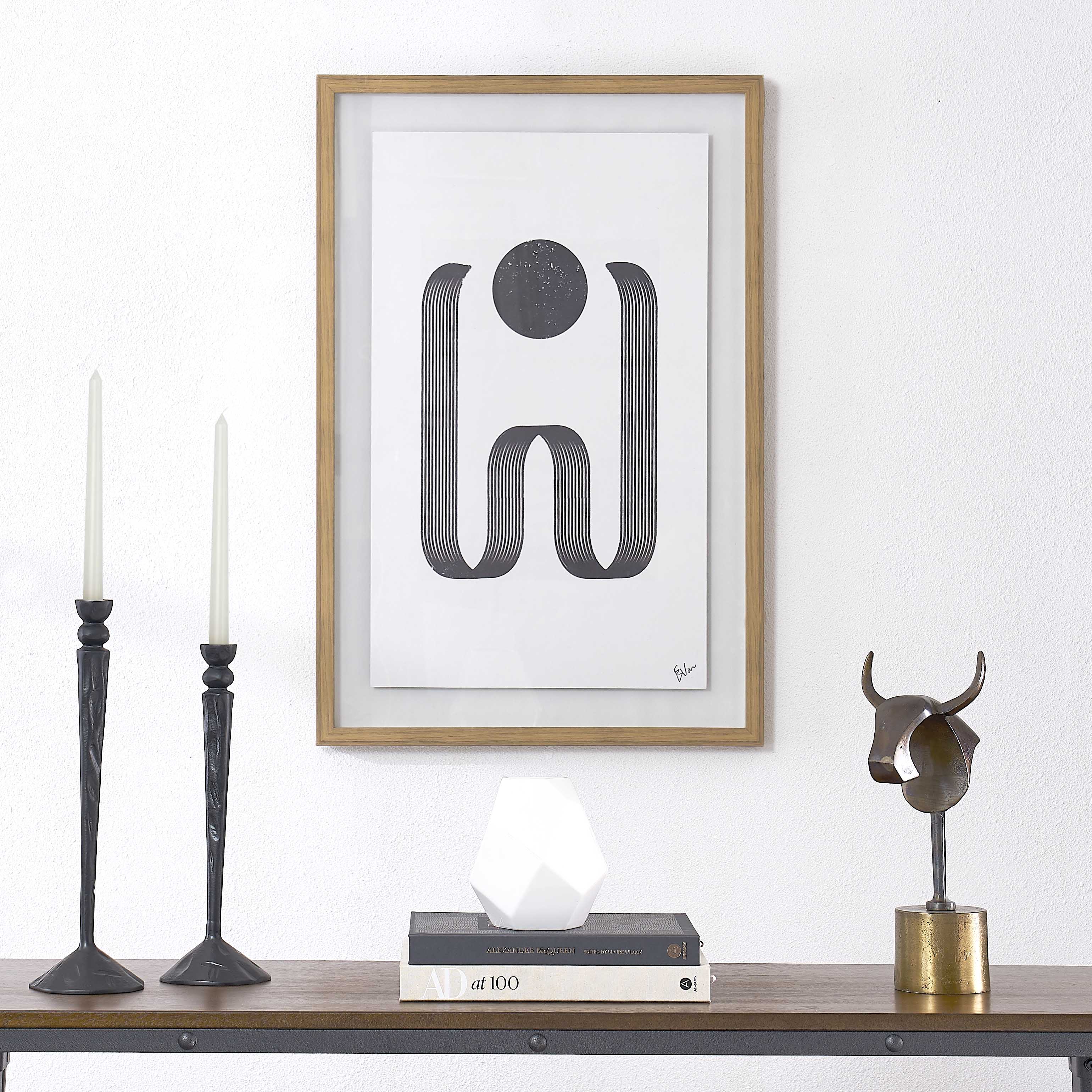 Renwil Arlo 24" Wide Wall Art - Black