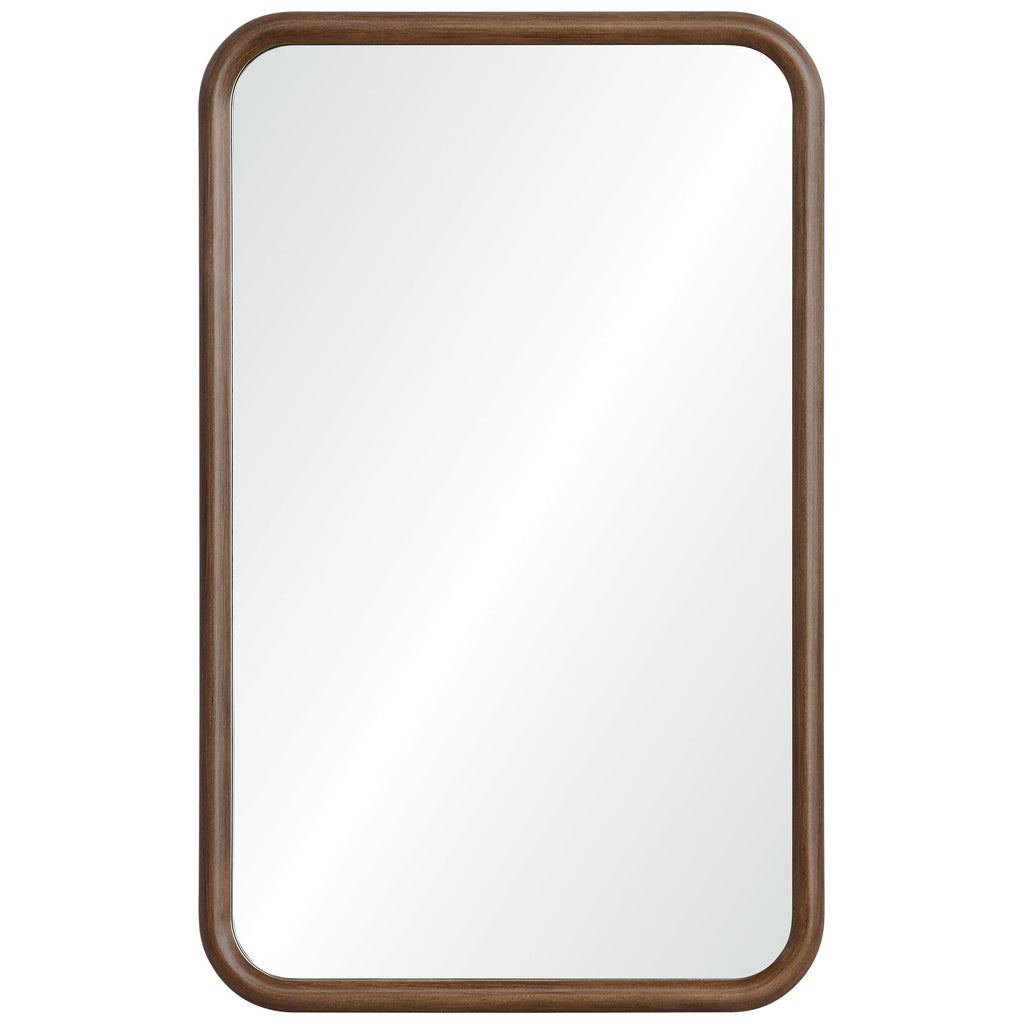 Renwil Dickens 32" Tall Rectangle Wall Mirror - Brown