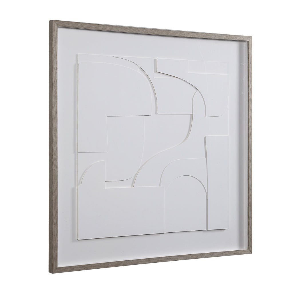 Renwil Stardust 48" Wide Wall Art - Matte White