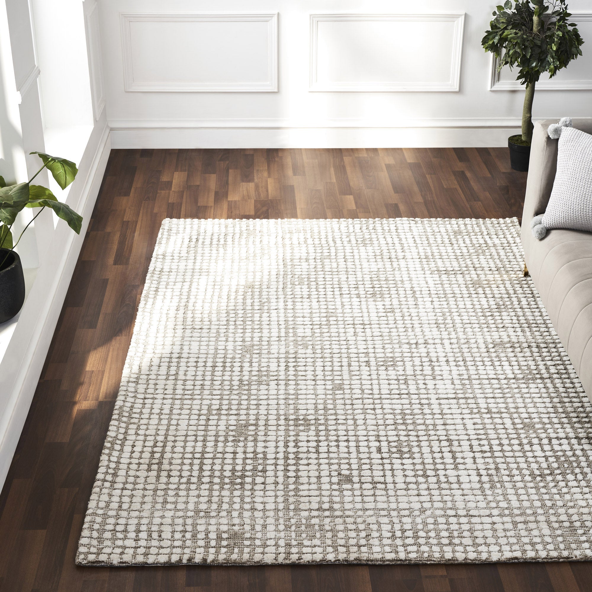 Renwil Hazel 10 x 13 Power Loomed Indoor Rug - Taupe