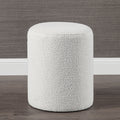 Renwil Corbin Indoor Boucle Ottoman - Off-White