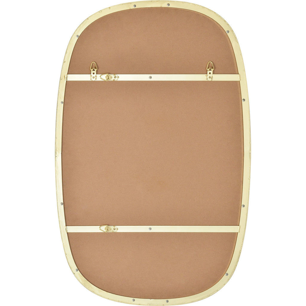 Renwil Gallegos 36" Tall Rectangle Wall Mirror - Yellow