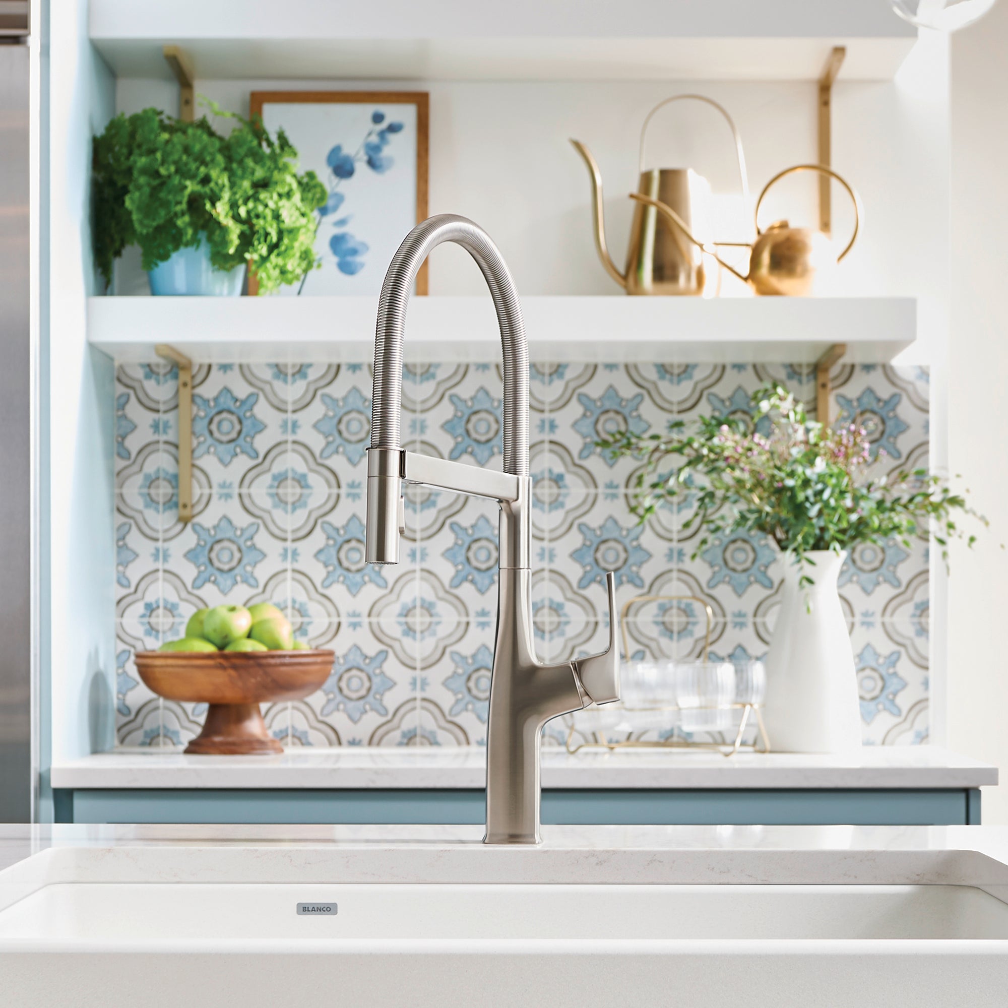 Blanco Rivana Semi-Pro Pull-Down Dual-Spray Kitchen Faucet
