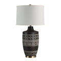 Everren Ceniza 30.5" Height Table Lamp - Black with Wash