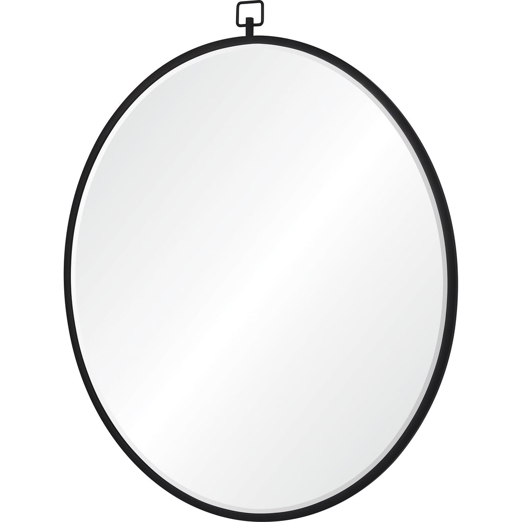 Renwil Rayden 38.5" Tall Round Wall Mirror - Black