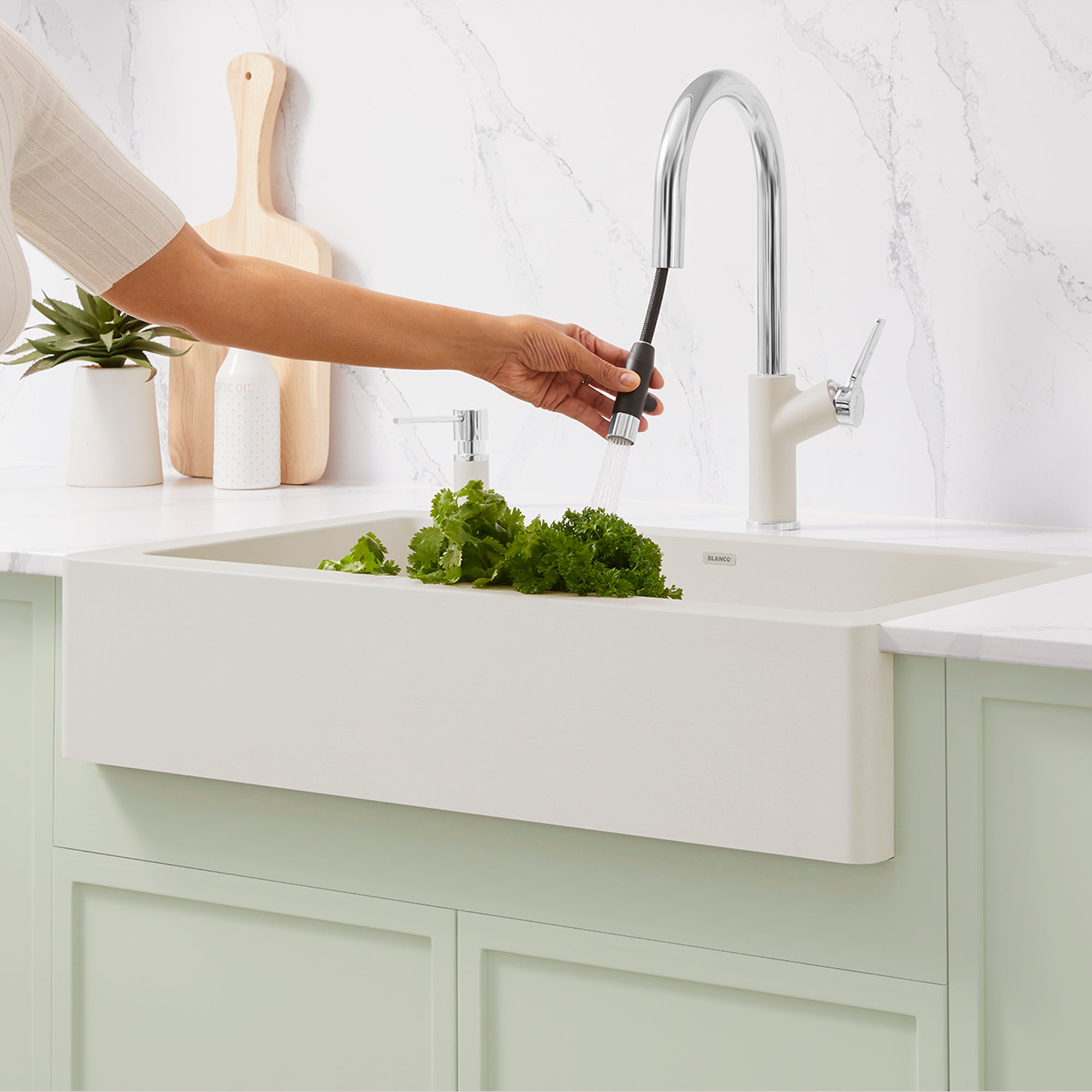Blanco Urbena Pull-Down Dual-Spray Kitchen Faucet