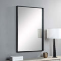 Renwil Annalise 45" Tall Rectangle Wall Mirror - Black