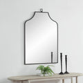 Renwil Breda 45" Tall Recatangular Arch Mirror - Matte Black