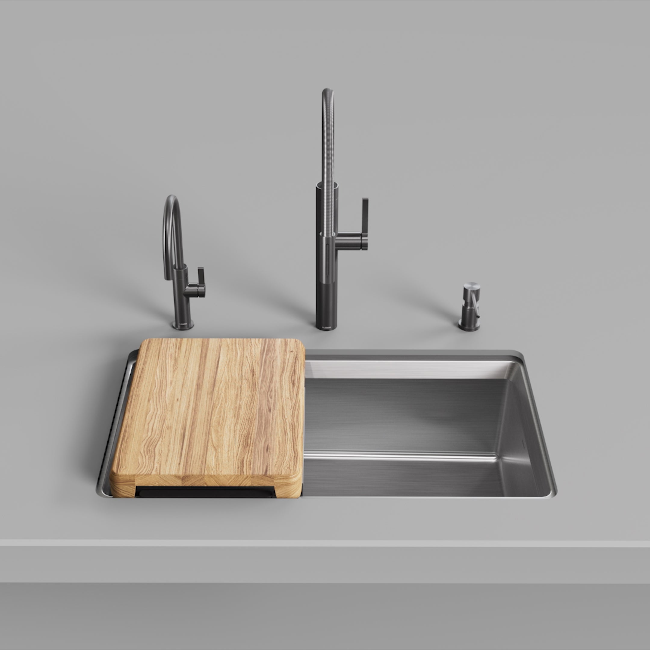 Blanco Inteos 33" Single Bowl Reversible Undermount Stainless Steel Workstation Kitchen Sink