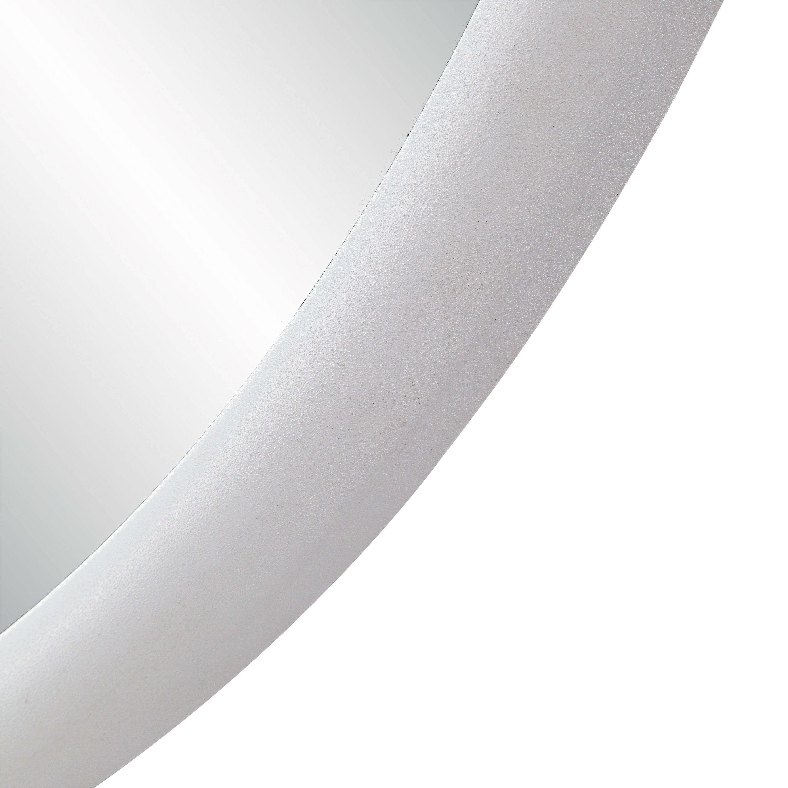 Renwil Porpoise 36" Tall Round Mirror - Matte White