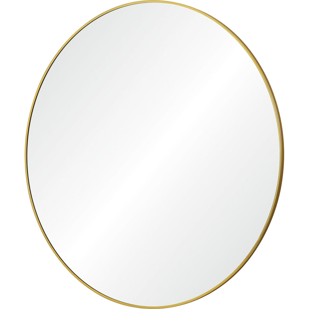 Renwil Fragoso 48" Tall Round Wall Mirror - Yellow