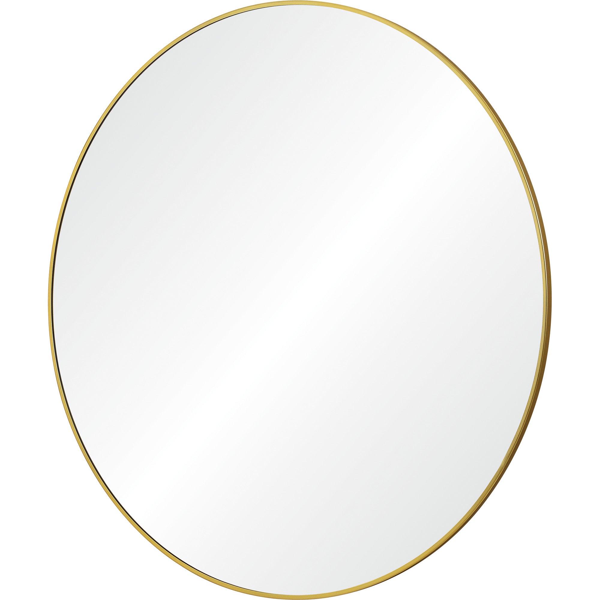 Renwil Fragoso 48" Tall Round Wall Mirror - Yellow