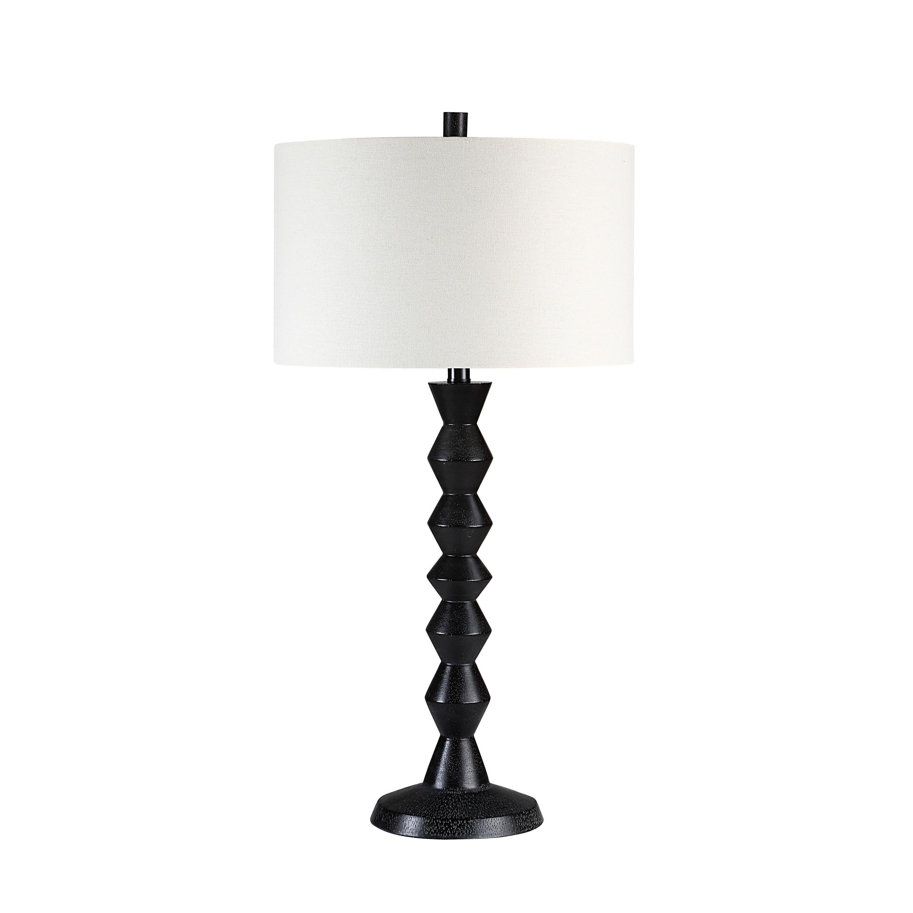 Everren Tulum 32" Height Table Lamp - Matte Black Wash