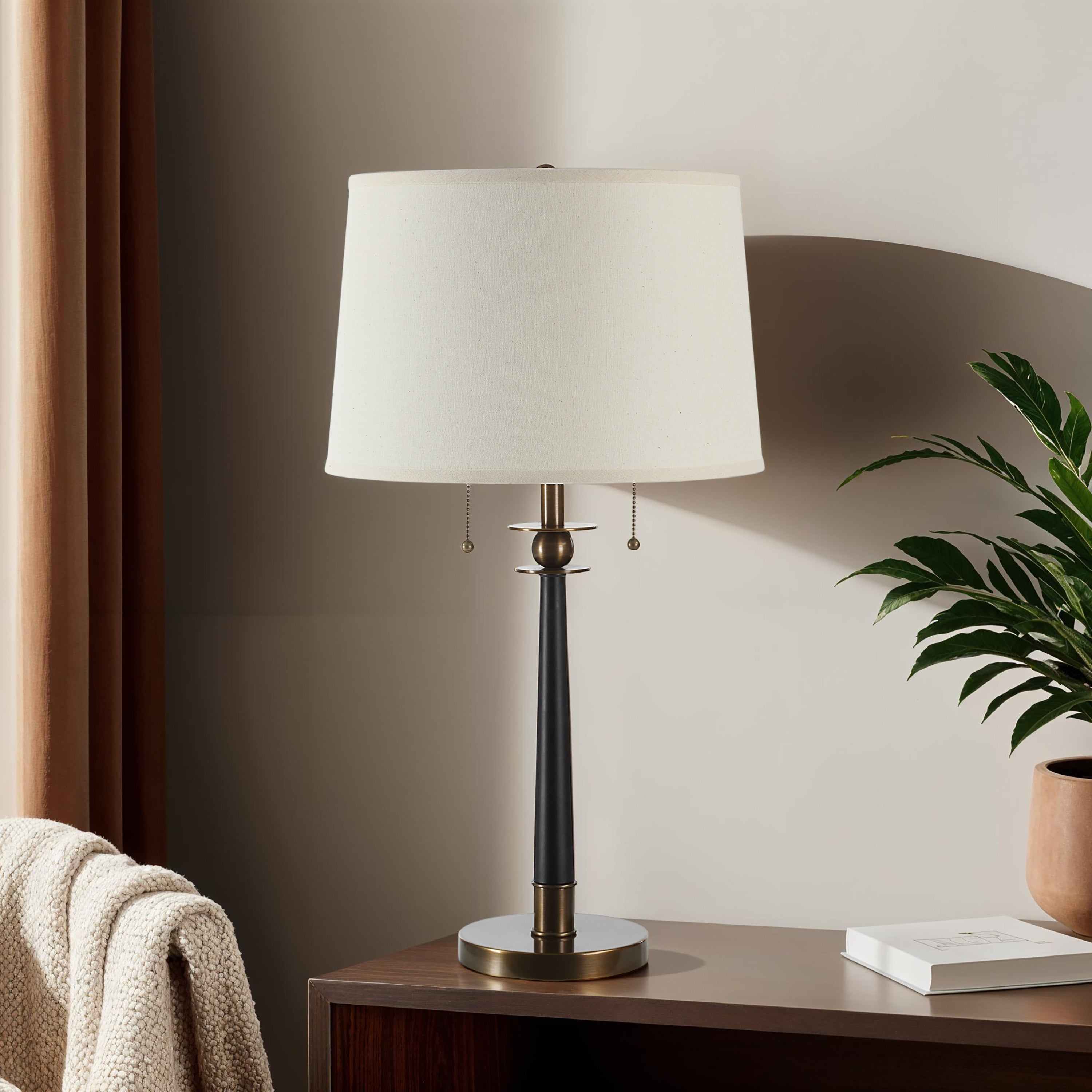 Everren Agrinio 29" Height Table Lamp - Matte Black