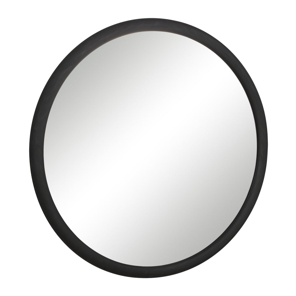 Renwil Olica 40" H x 40" W Wall Mirror - Black