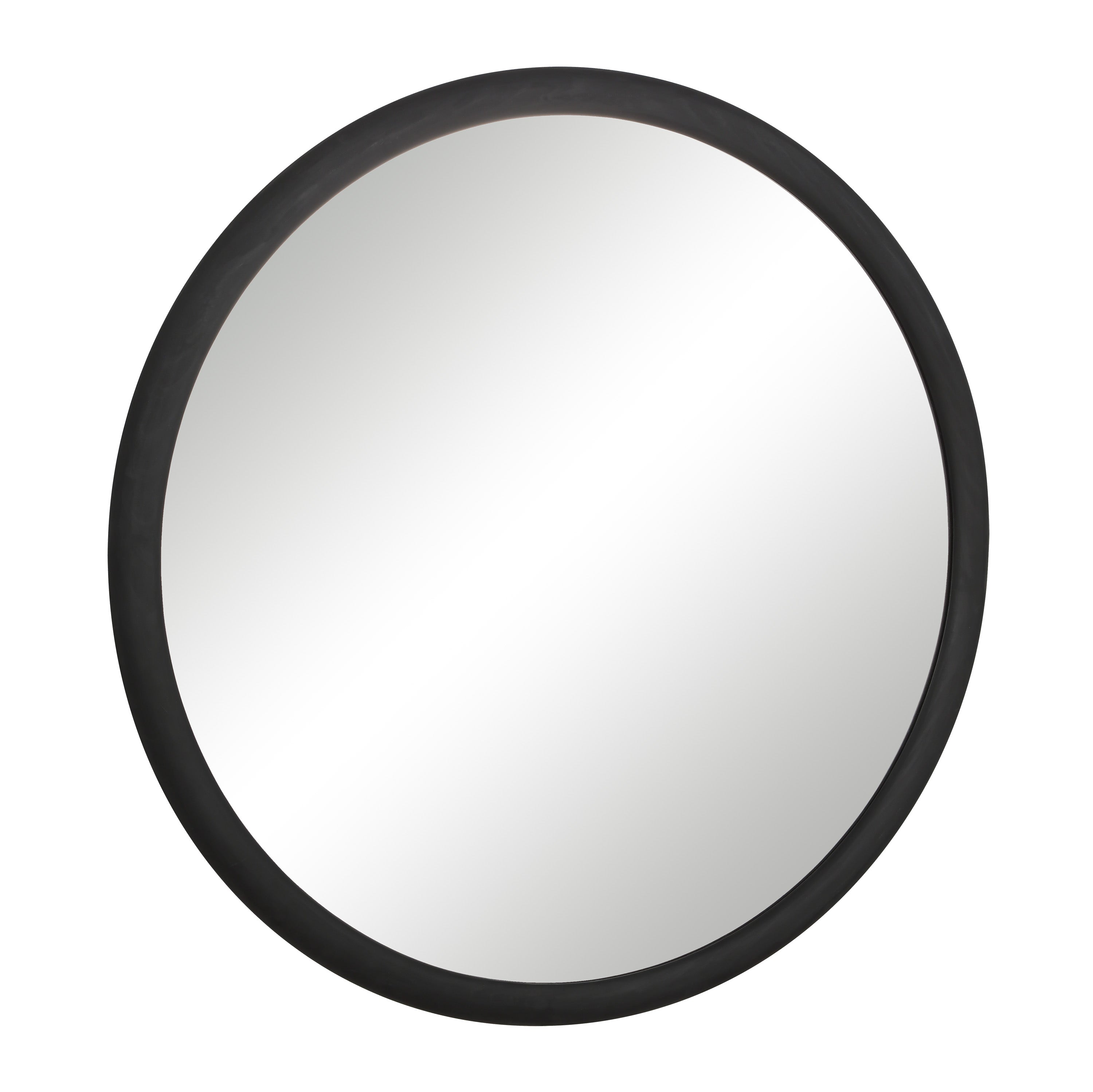 Renwil Olica 40" H x 40" W Wall Mirror - Black