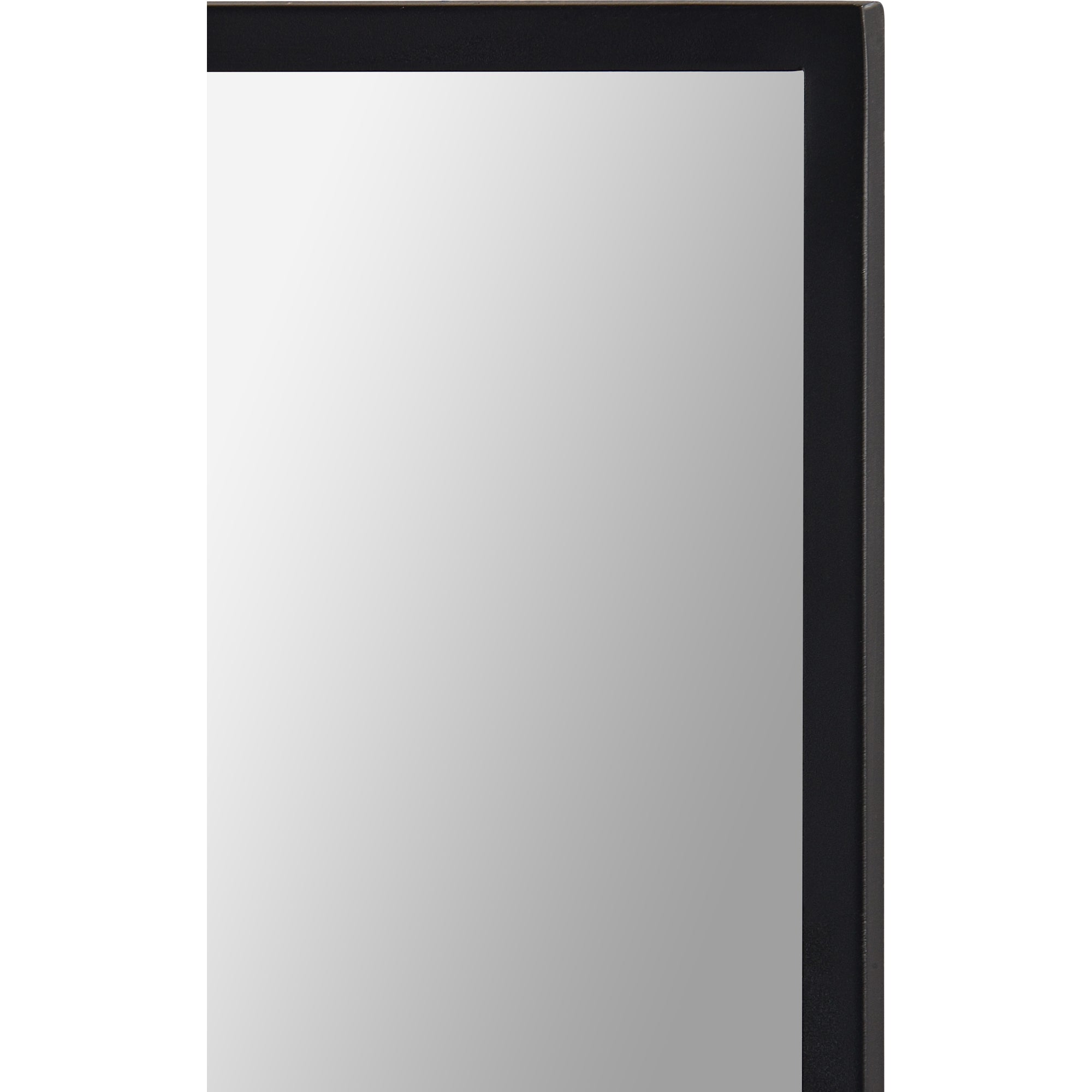Renwil Raizel 40" Tall Rectangle Wall Mirror - Black