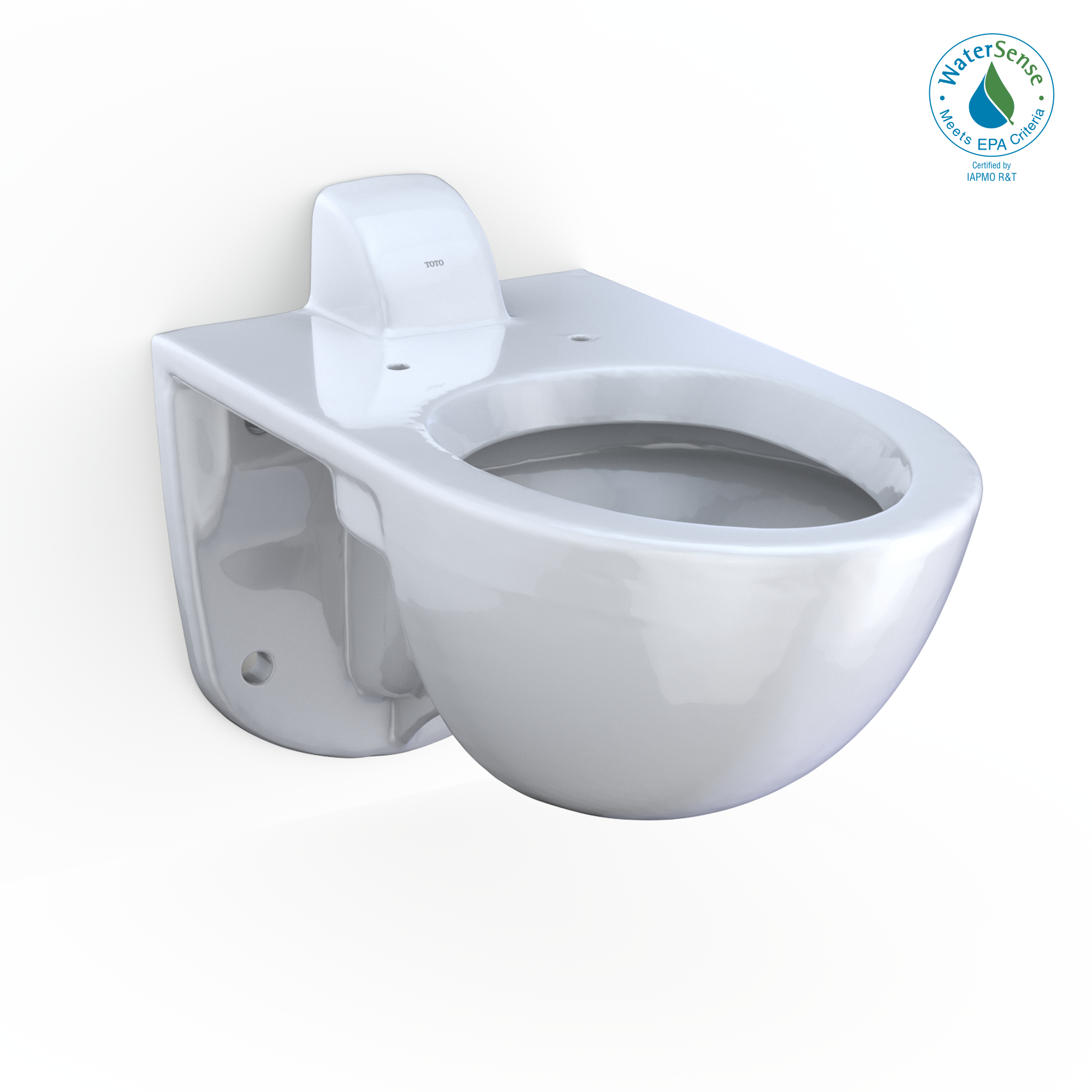 TOTO Tornado Flush Commercial Flushometer Wall Mounted Toilet - Elongated