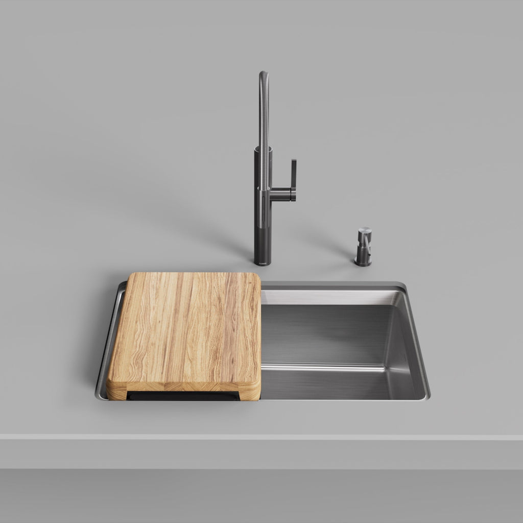 Blanco Inteos 30" Single Bowl Reversible Undermount Stainless Steel Workstation Kitchen Sink