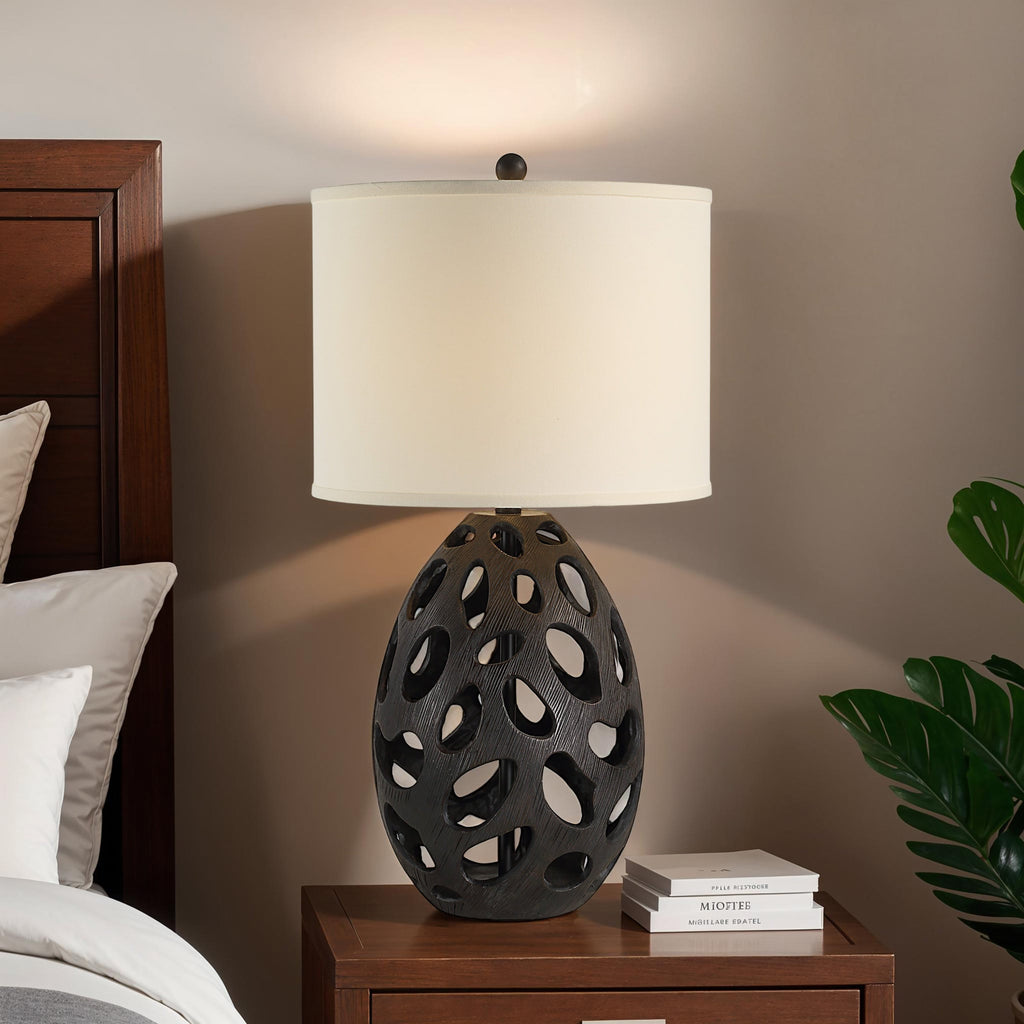 Everren Loxley 30" Height Table Lamp - Dark Brown