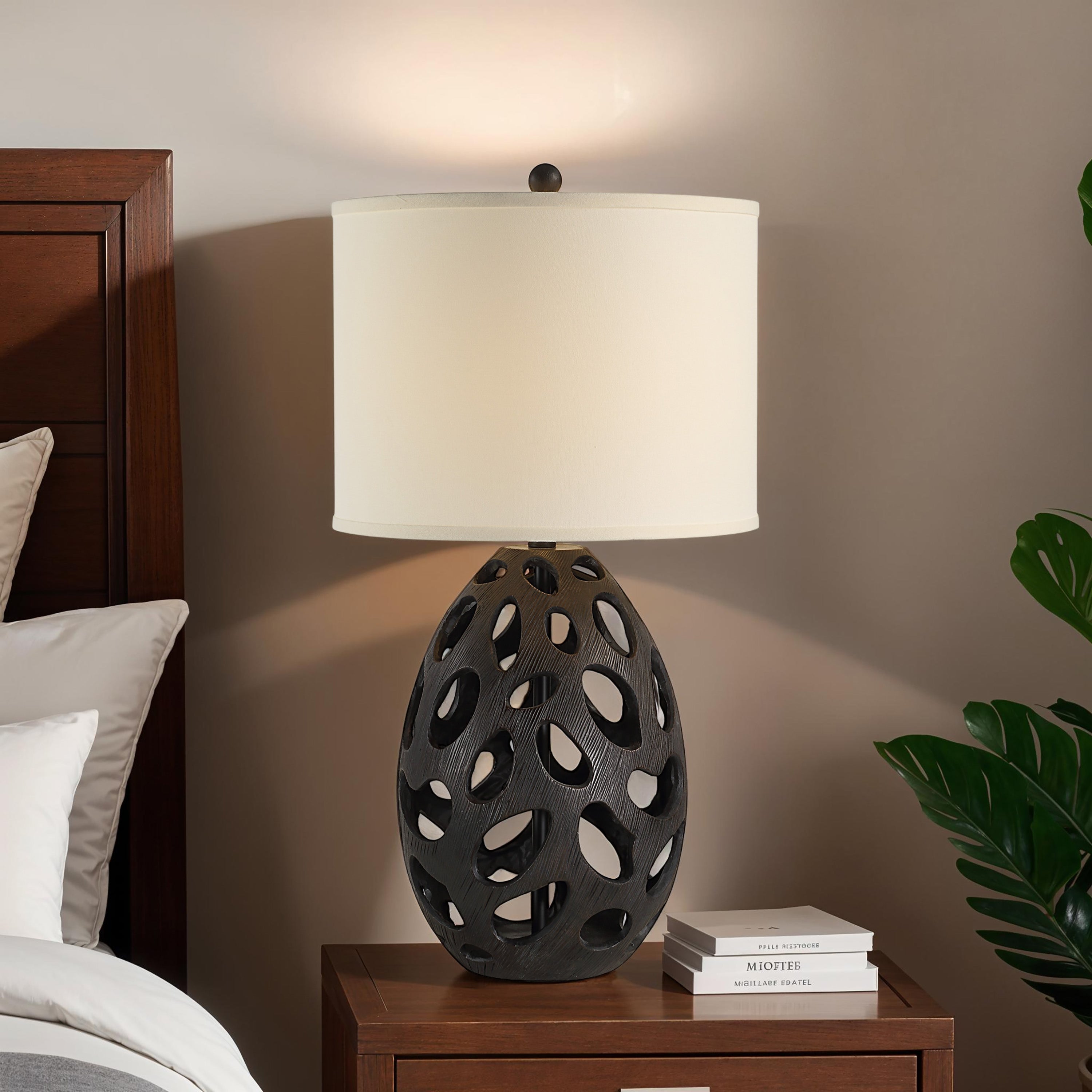 Everren Loxley 30" Height Table Lamp - Dark Brown