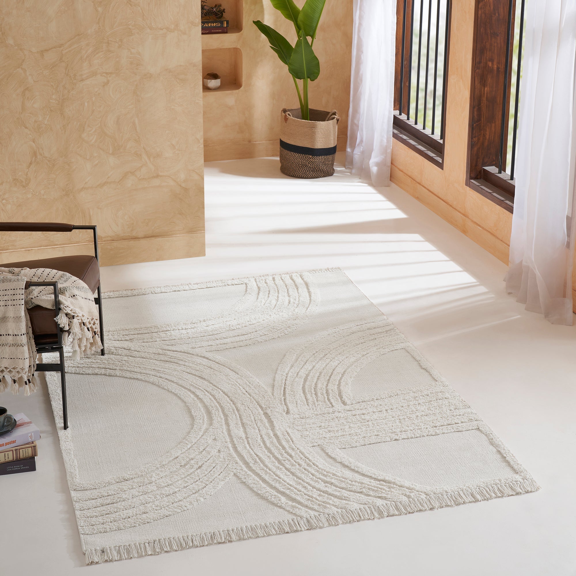 Renwil Terrain 9'10 x 13'1 Handwoven Indoor Rug - Off-White