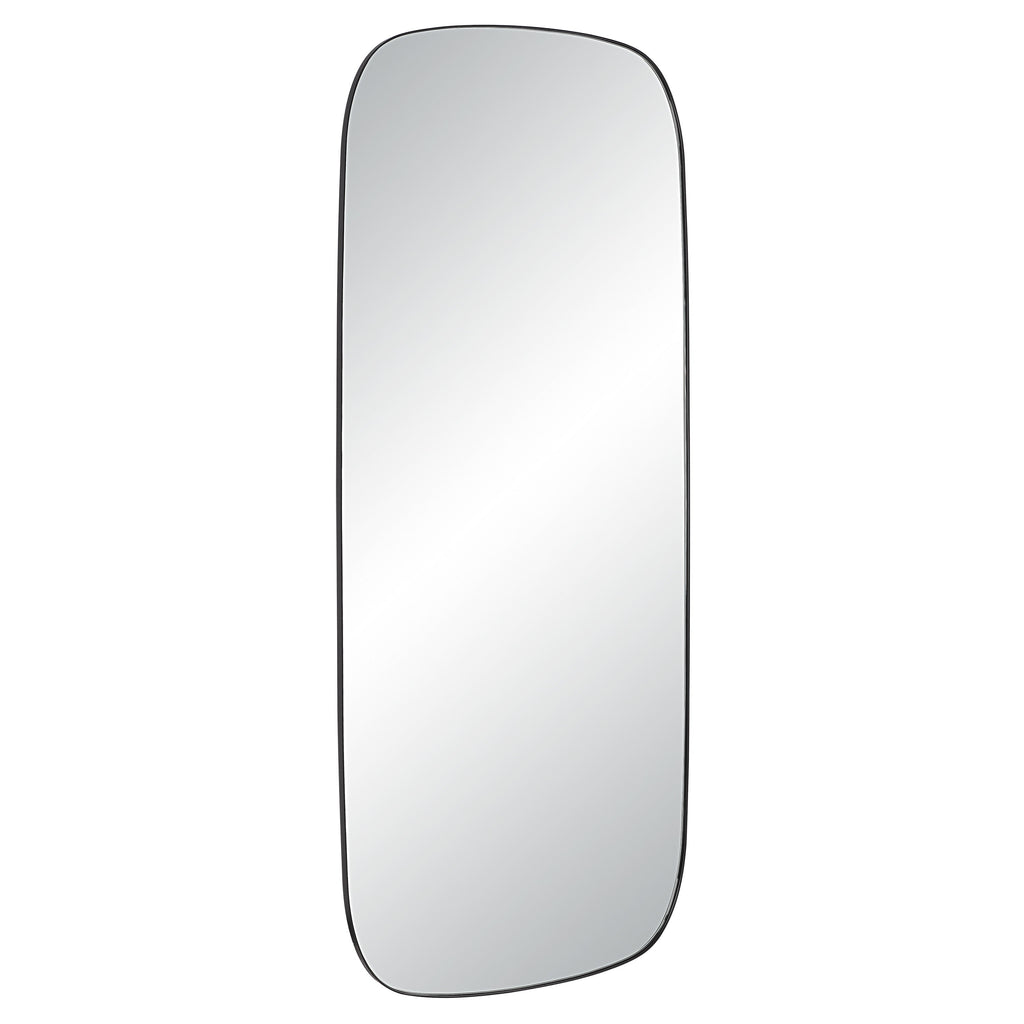 Renwil Almandine 72" Tall Rectangular Mirror - Matte Black