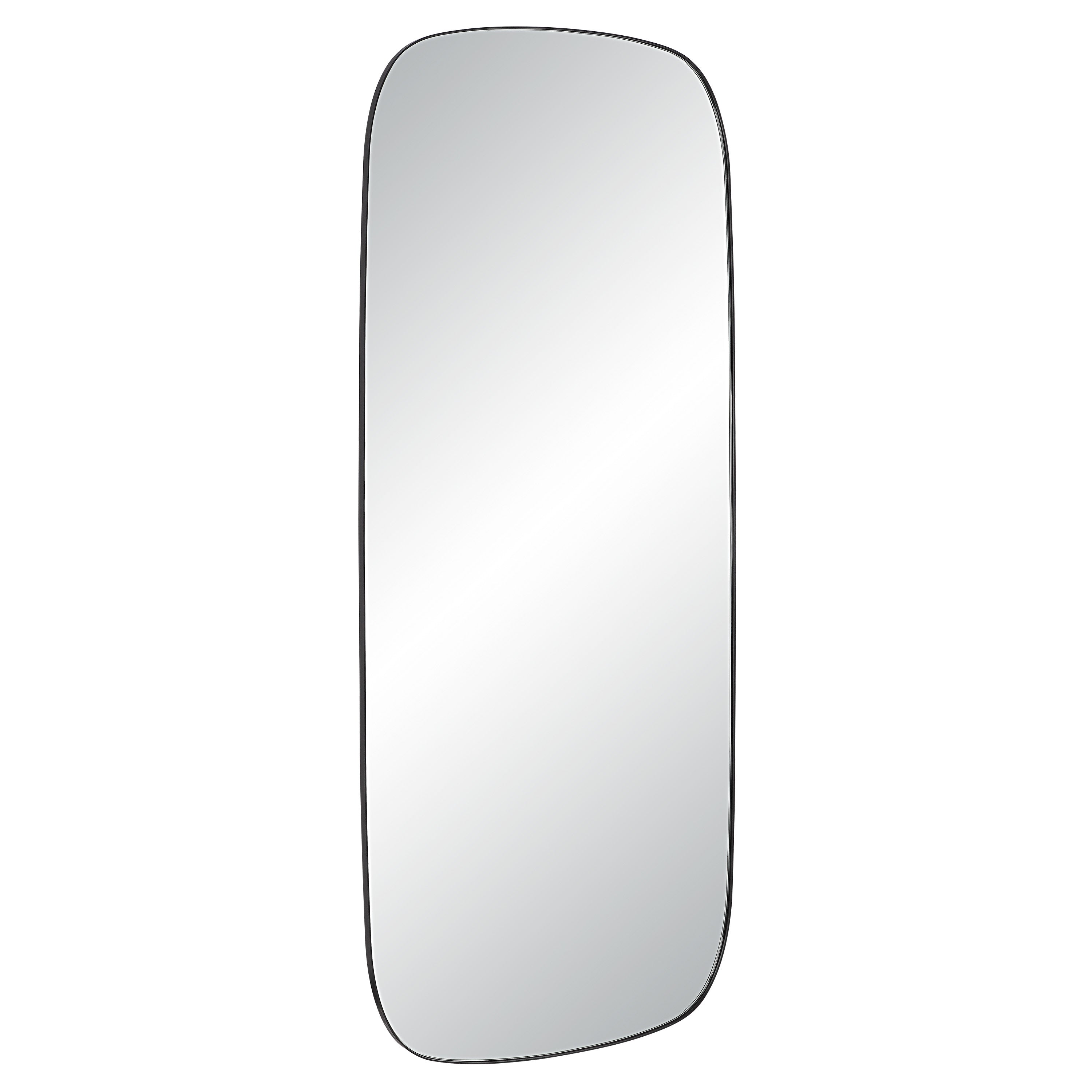 Renwil Almandine 72" Tall Rectangular Mirror - Matte Black