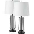 Everren Shadia 24.75" Length Table Lamp (Set of 2) - Matte Black