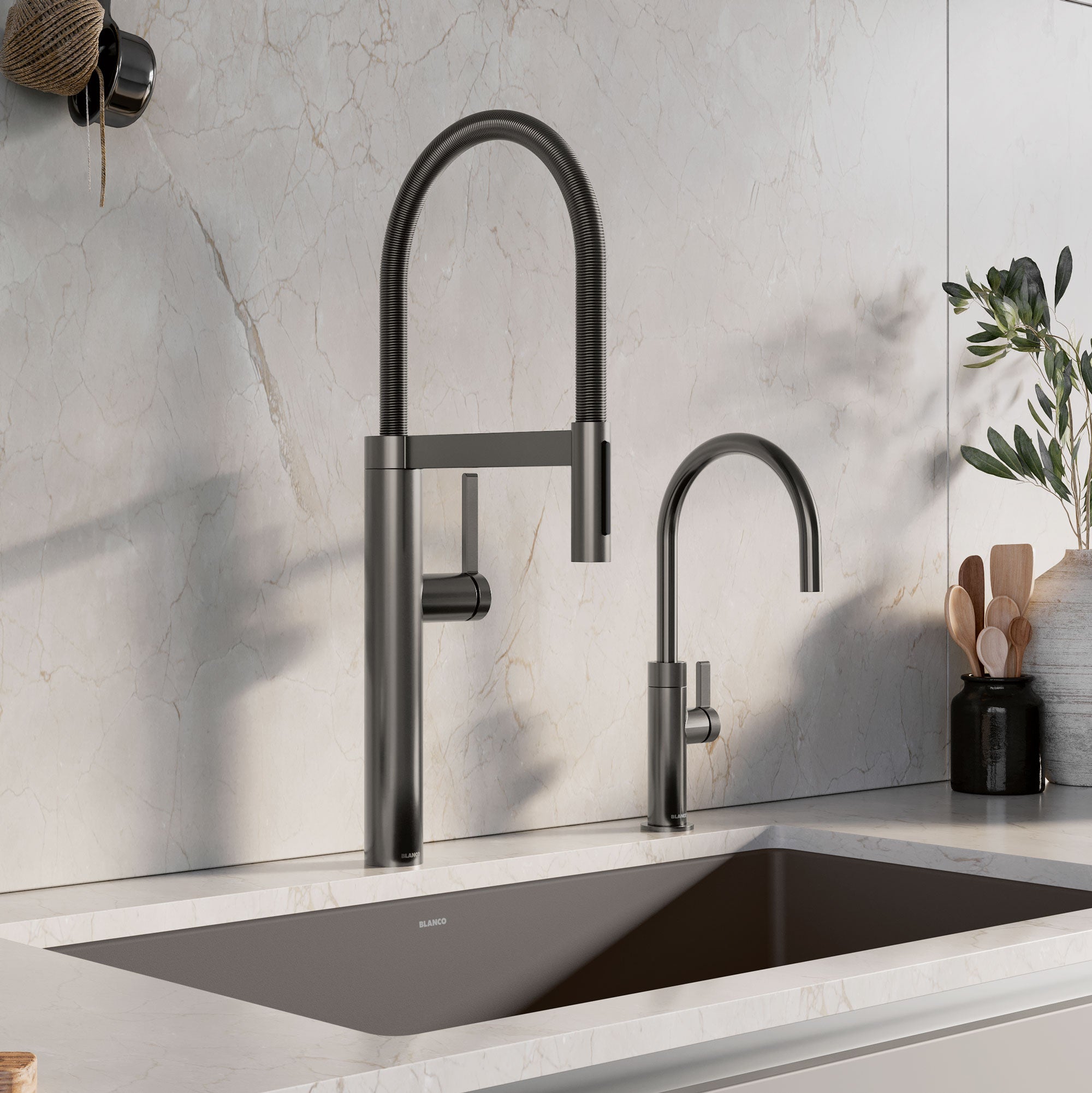 Blanco Culina II Semi-Pro Pull-Down Dual-Spray Kitchen Faucet