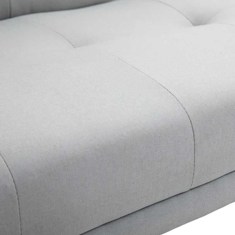 Scandinavian Grey 3 Seater Sofa Bed Recliner with Cup Holders  Modern Fabric Sofa for Living Room UK