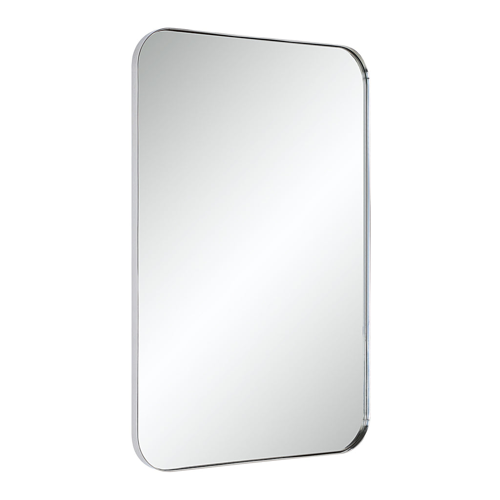 Renwil Louvas 36" H x 24" W Wall Mirror - Grey