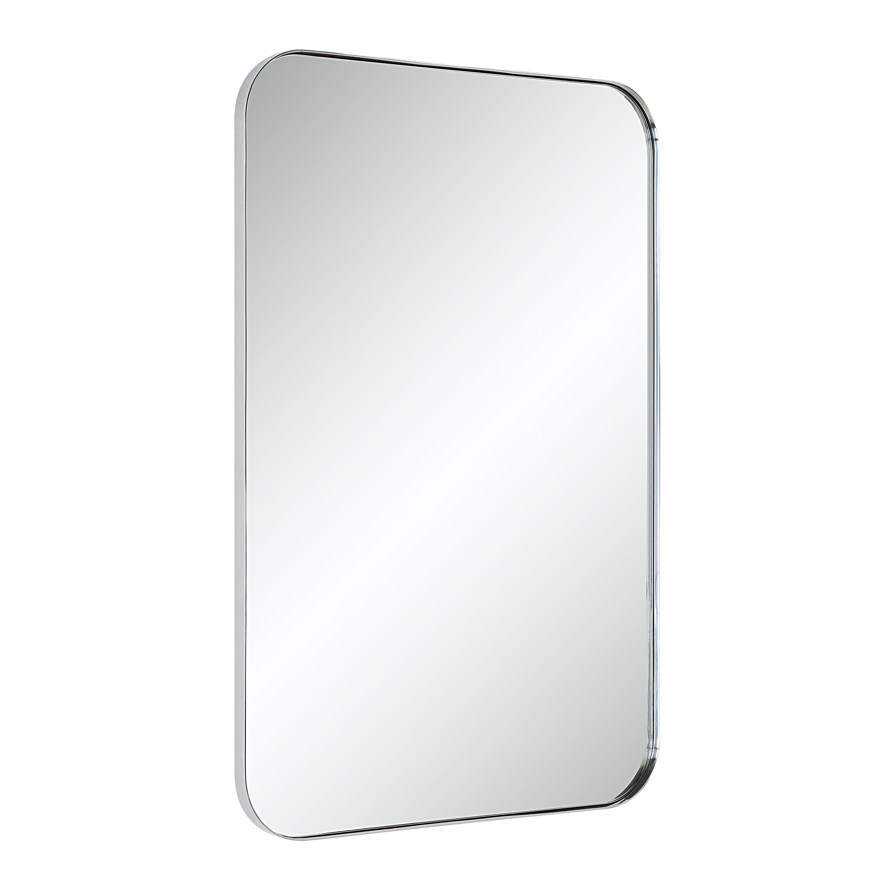Renwil Louvas 36" H x 24" W Wall Mirror - Grey