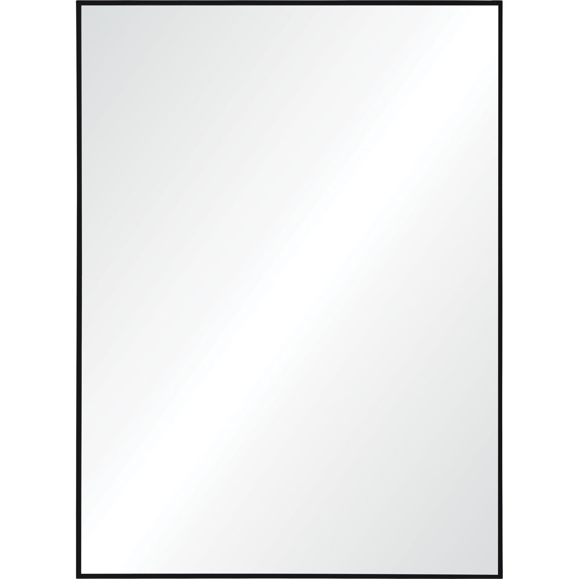 Renwil Raizel 40" Tall Rectangle Wall Mirror - Black