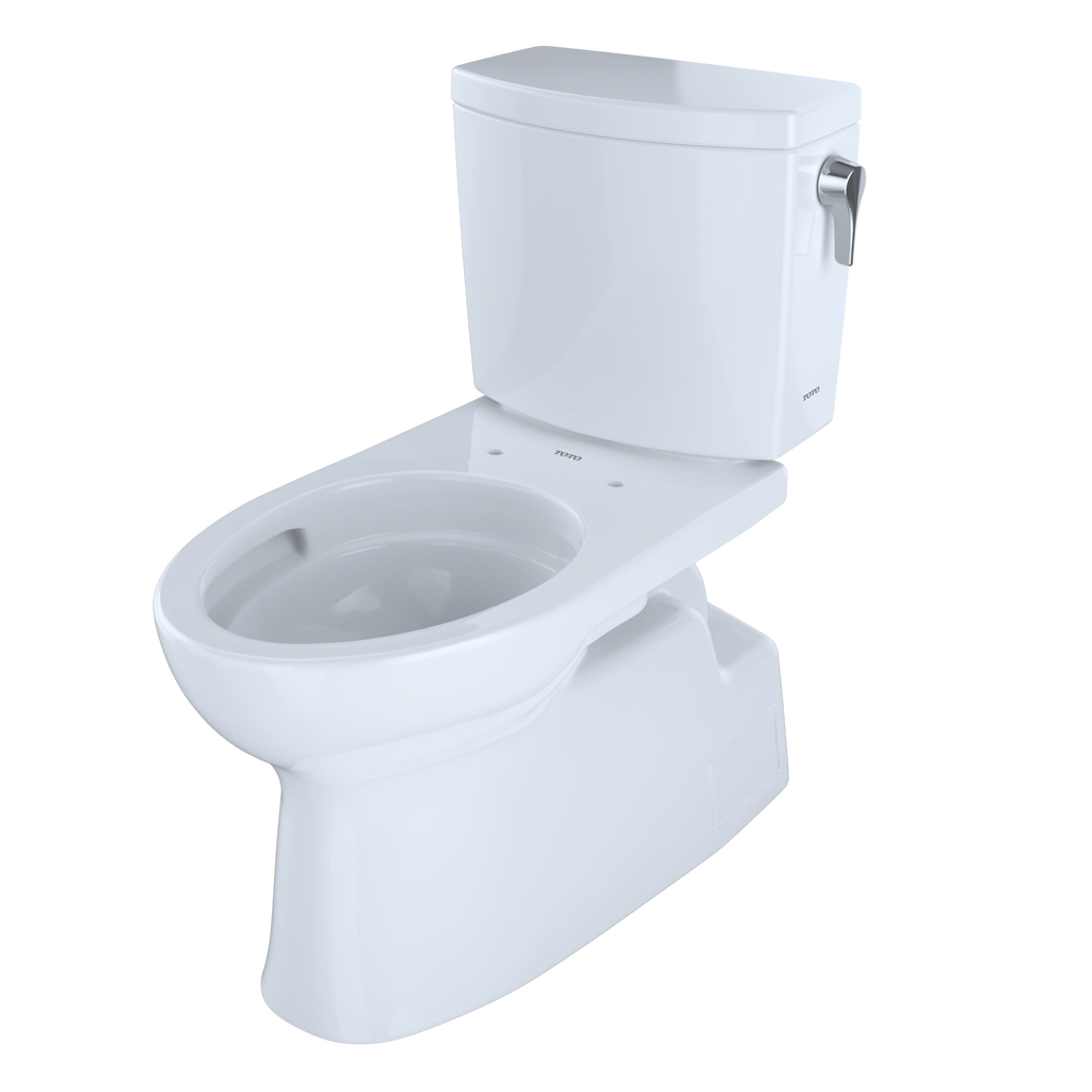 TOTO Vespin II 1G Two Piece Elongated 1.0 GPF Universal Height Skirted Toilet with Cefiontect and Right Hand Trip Lever