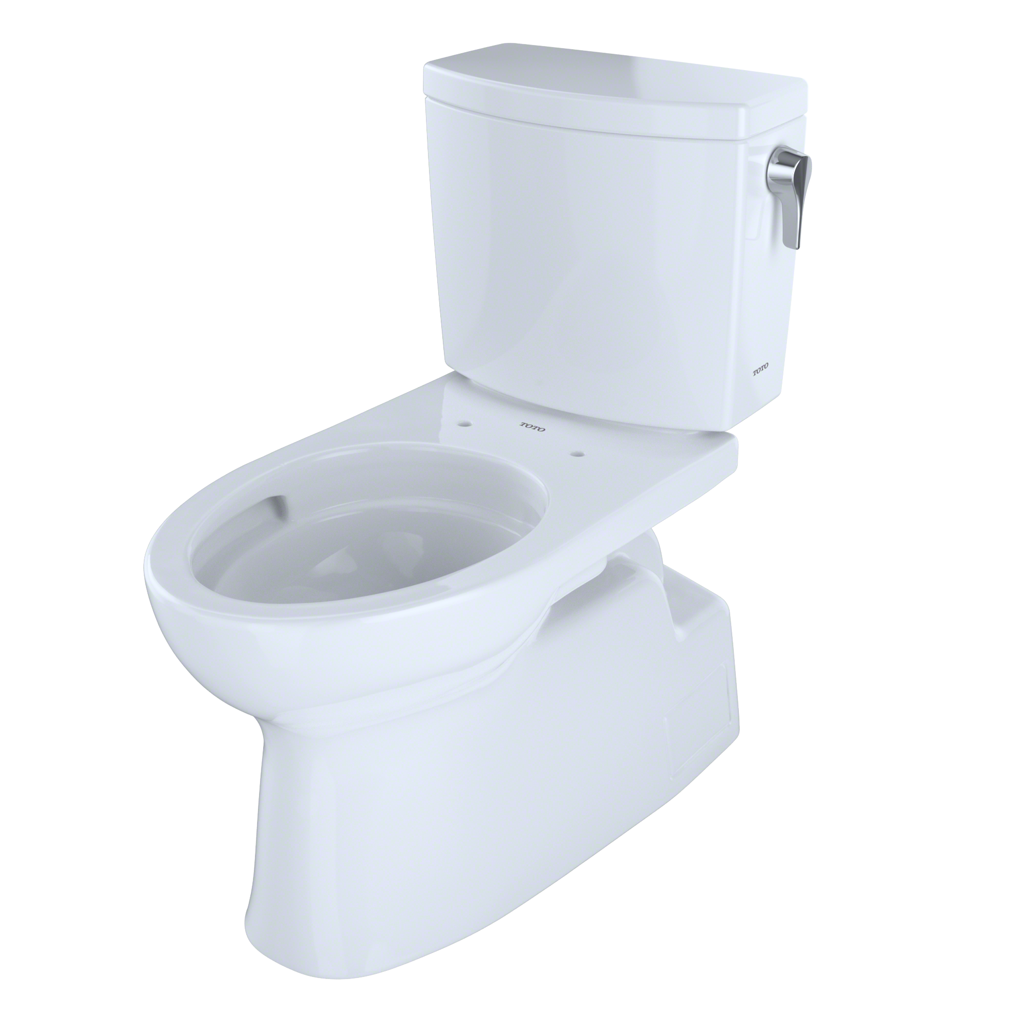 TOTO Vespin II 1G Two Piece Elongated 1.0 GPF Universal Height Skirted Toilet with Cefiontect and Right Hand Trip Lever