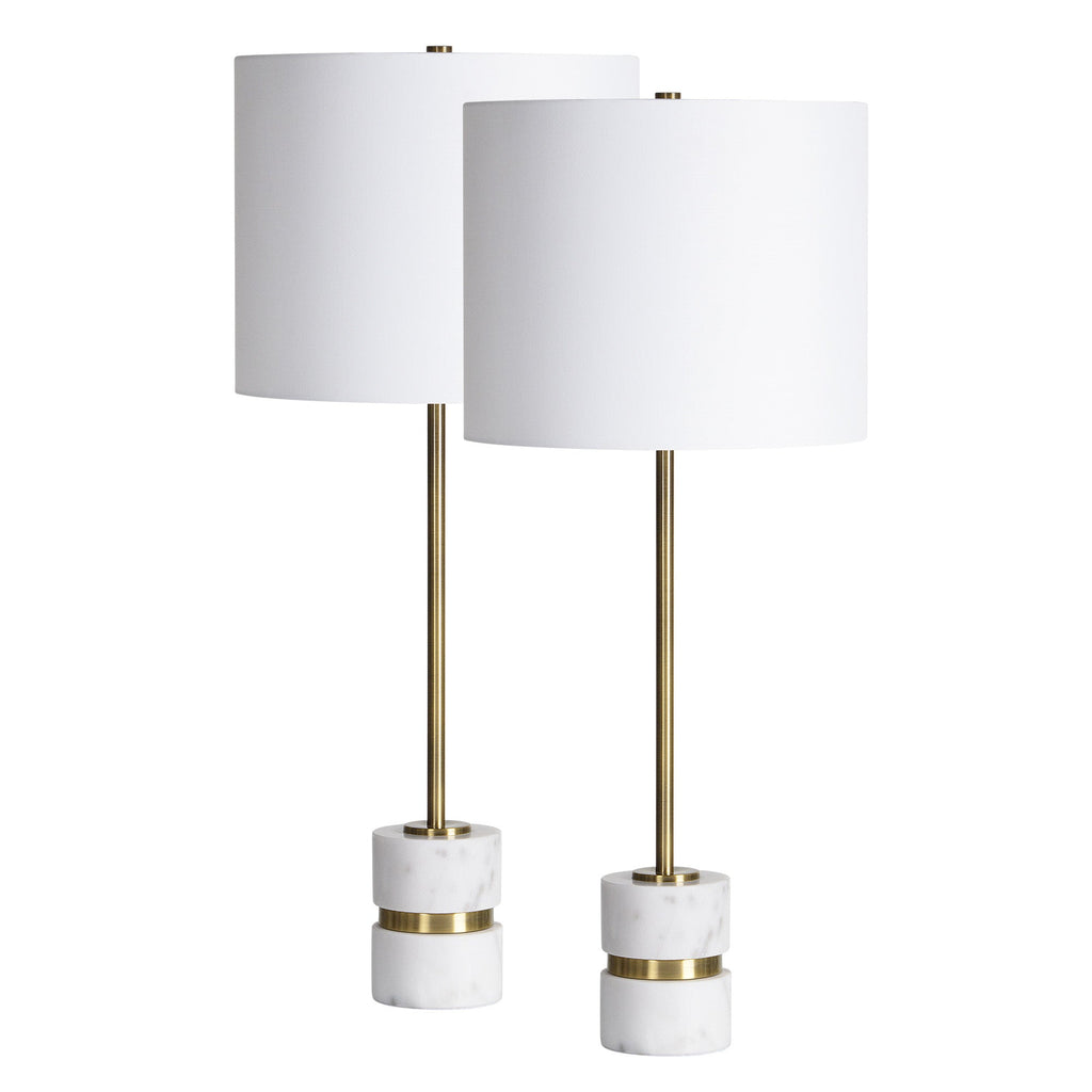 Everren Talulla 28.75" Length Table Lamp (Set of 2) - Antique Brass