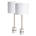 Everren Talulla 28.75" Length Table Lamp (Set of 2) - Antique Brass