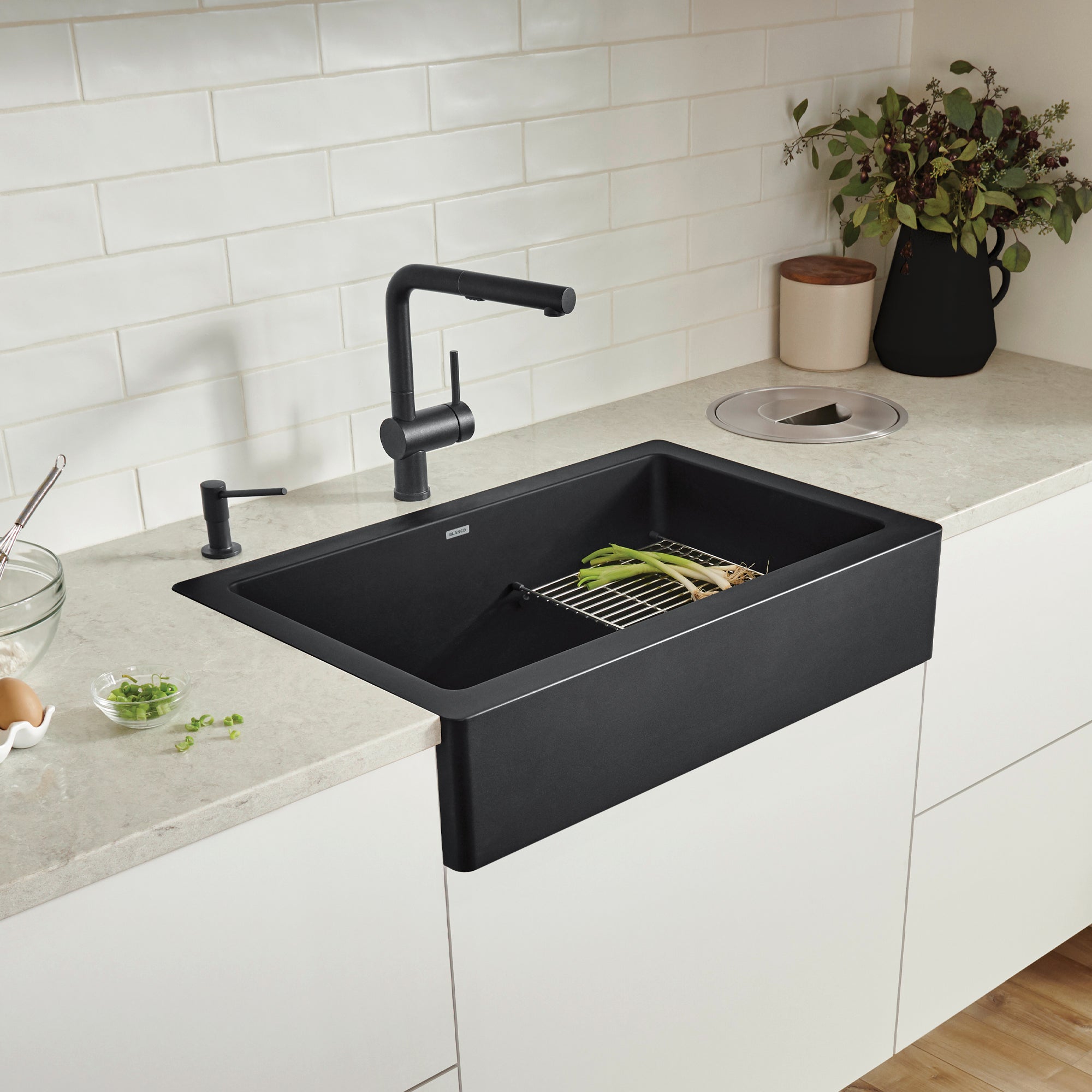 Blanco Vintera Silgranit 30" Single Bowl Apron-Front Farmhouse Sink